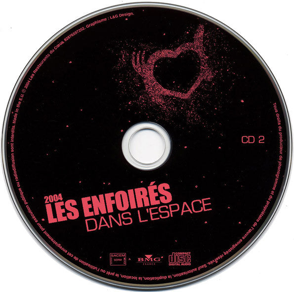 Les Enfoirés : 2004 - Les Enfoirés Dans L'Espace (2xCD, Album)