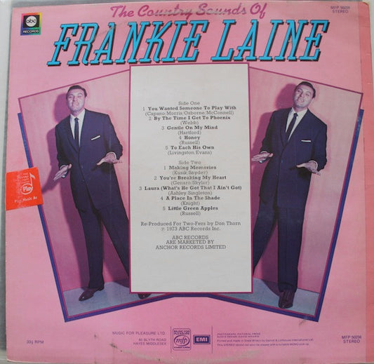 Frankie Laine : The Country Sounds Of Frankie Laine (LP, Comp)