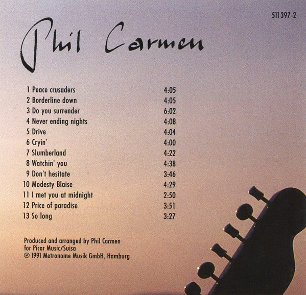 Phil Carmen : Drive (CD, Album)