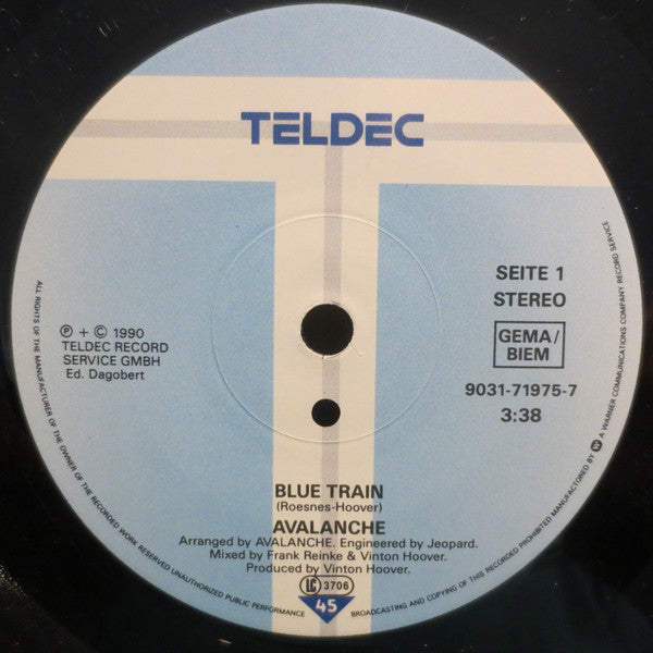 Avalanche (8) : Blue Train (7", Single)