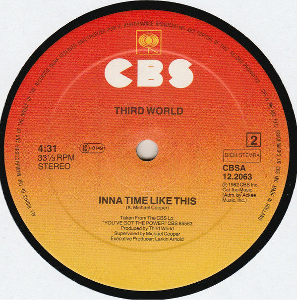 Third World : Try Jah Love (12", Maxi)