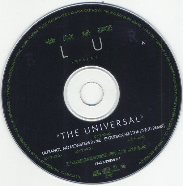 Blur : The Universal (CD, Single)