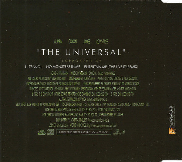 Blur : The Universal (CD, Single)