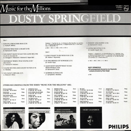 Dusty Springfield : Dusty Springfield (LP, Comp)