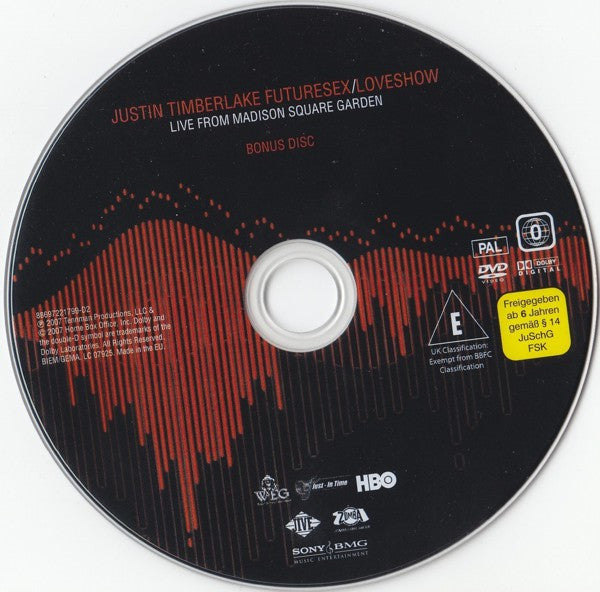 Justin Timberlake : Futuresex/Loveshow (Live From Madison Square Garden) (Blu-ray, Album, Multichannel + DVD-V, PAL)