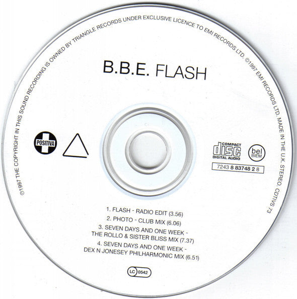 B.B.E. : Flash (CD, Single, CD2)