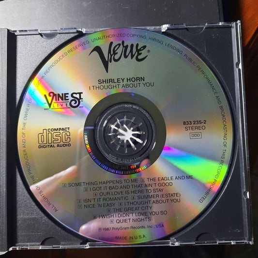 Shirley Horn : I Thought About You/Live At Vine St. (CD, Album, RE)