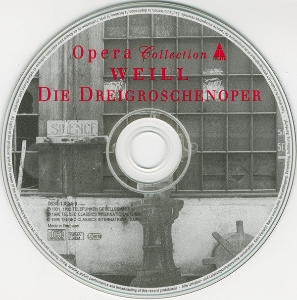 Kurt Weill : Die Dreigroschenoper / The Threepenny Opera (CD, Comp, RP)