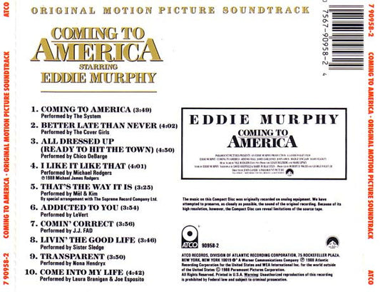 Various : Coming To America (Original Motion Picture Soundtrack) (CD, Comp)