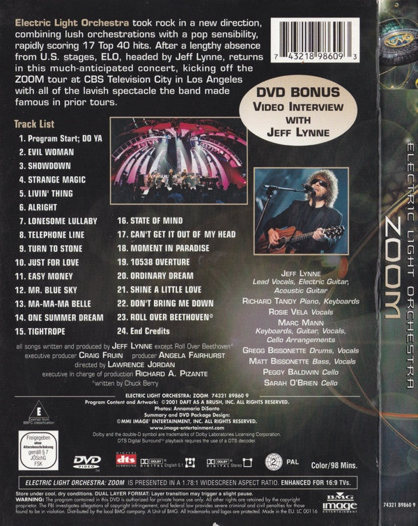 Electric Light Orchestra : Zoom Tour Live (DVD-V, PAL)