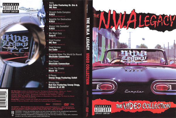 Various : The N.W.A. Legacy The Video Collection (DVD, Comp, PAL)