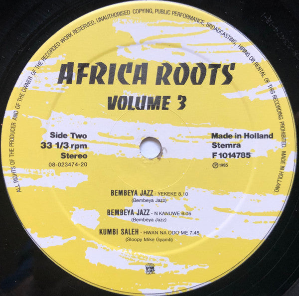 Various : Africa Roots Volume 3 (LP, Comp)