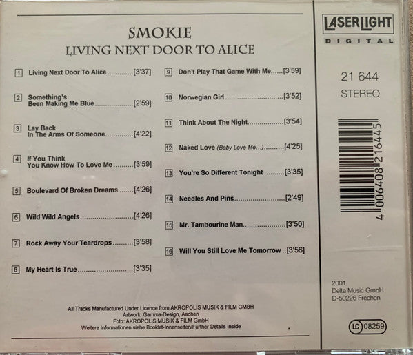 Smokie : Living Next Door To Alice (CD, Comp)