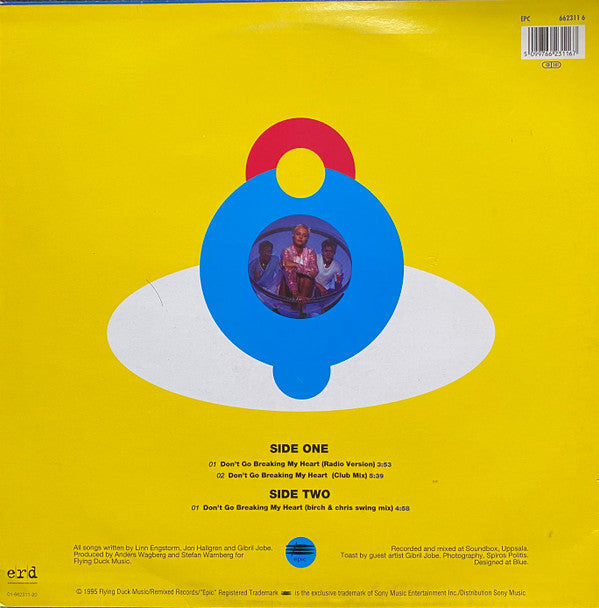 Sonic Dream Collective : Don't Go Breaking My Heart (12")