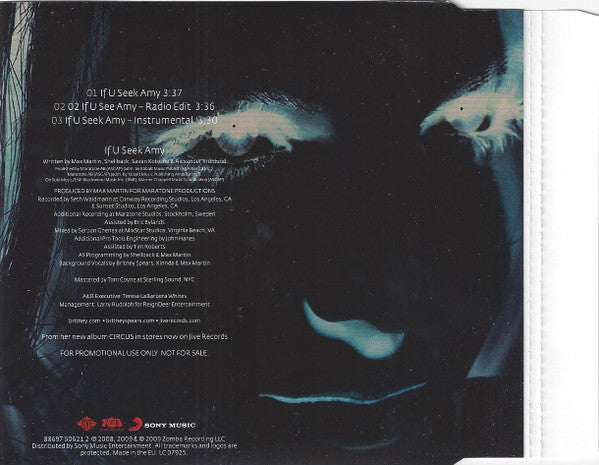 Britney Spears : If U Seek Amy (CD, Single, Promo)