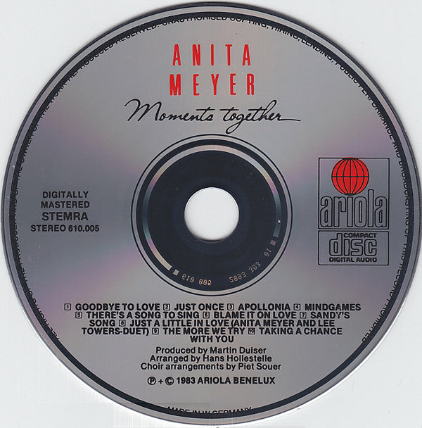 Anita Meyer : Moments Together (CD, Album)