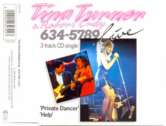 Tina Turner & Robert Cray : 634-5789 (Live) (CD, Single)