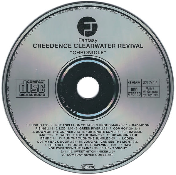 Creedence Clearwater Revival Featuring John Fogerty : Chronicle: The 20 Greatest Hits (CD, Comp)