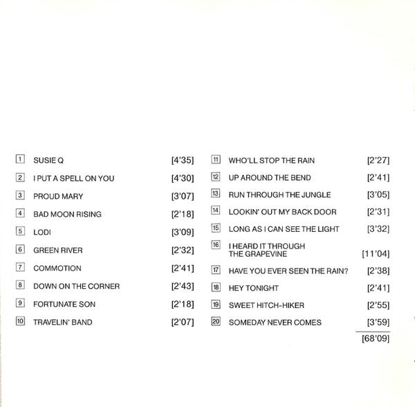 Creedence Clearwater Revival Featuring John Fogerty : Chronicle: The 20 Greatest Hits (CD, Comp)