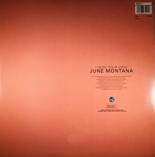June Montana : I Need Your Love (12")