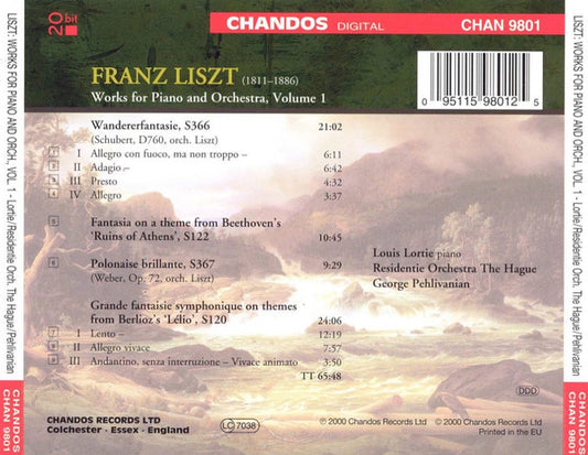 Franz Liszt, Louis Lortie, Residentie Orkest, George Pehlivanian : Works For Piano And Orchestra Vol. 1 (CD)