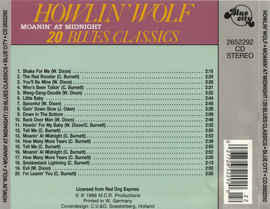 Howlin' Wolf : Moanin' At Midnight (CD, Comp)