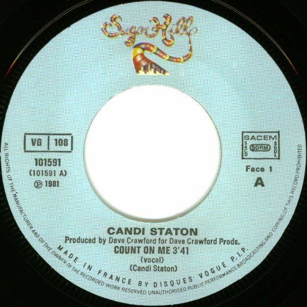 Candi Staton : Count On Me (Vocal & Instrumental) (7")