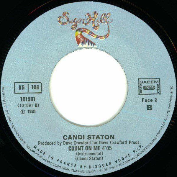 Candi Staton : Count On Me (Vocal & Instrumental) (7")