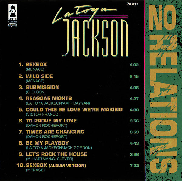 La Toya Jackson : No Relations (CD, Album)