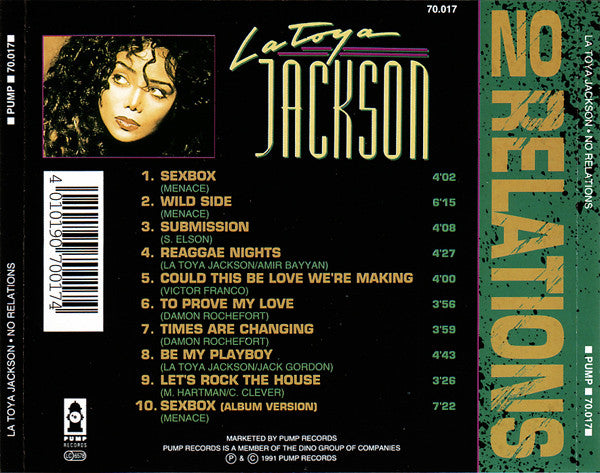 La Toya Jackson : No Relations (CD, Album)