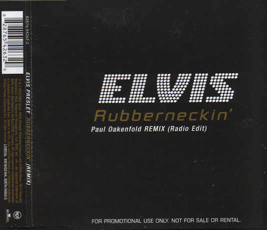 Elvis Presley : Rubberneckin' (Paul Oakenfold Remix) (CD, Single, Promo)