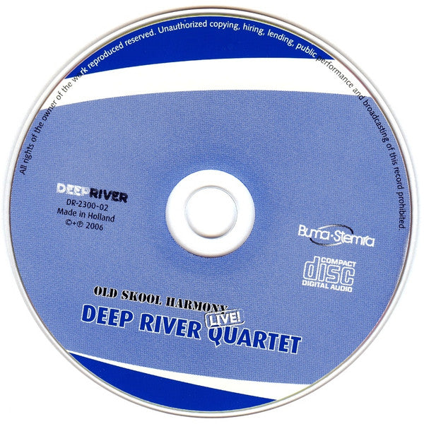 Deep River Quartet : Old Skool Harmony / Live (CD)