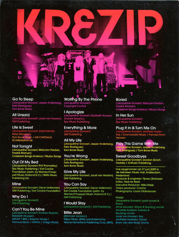 Krezip : Sweet Goodbye. (2xCD, Album, Enh + DVD, Copy Prot., PAL, Reg)