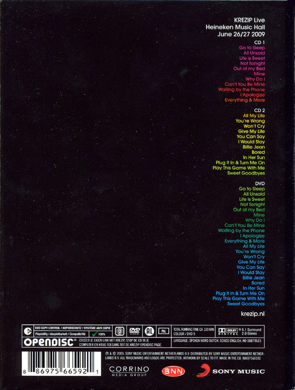 Krezip : Sweet Goodbye. (2xCD, Album, Enh + DVD, Copy Prot., PAL, Reg)