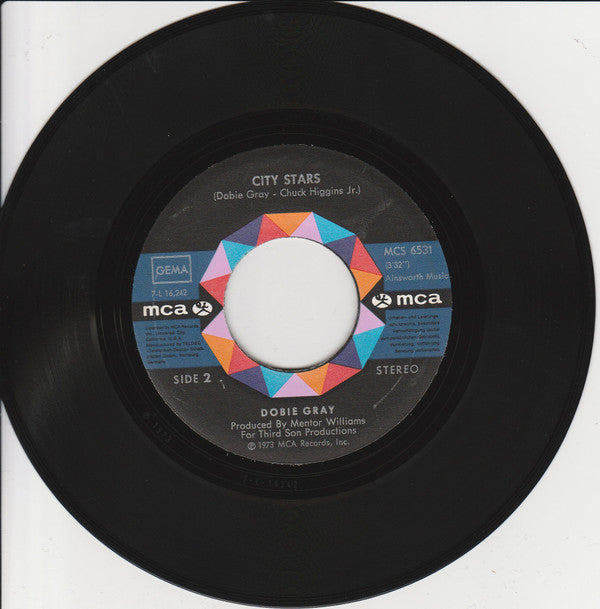 Dobie Gray : Drift Away / City Stars (7")
