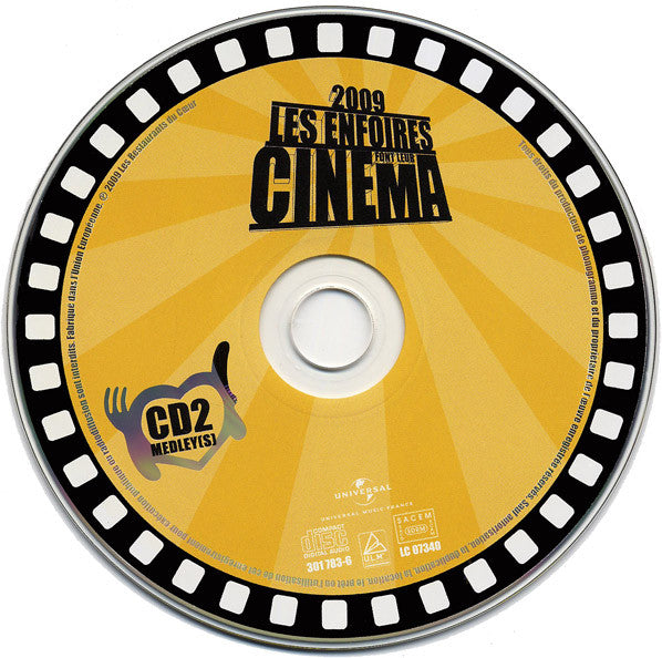 Les Enfoirés : 2009 - Les Enfoirés Font Leur Cinéma (2xCD, Album, Enh)