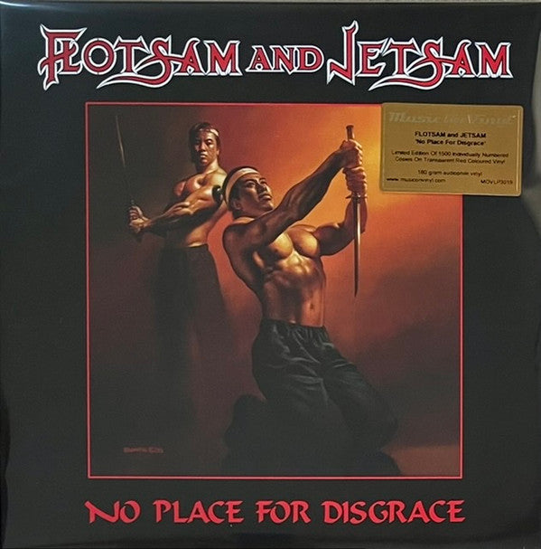 Flotsam And Jetsam : No Place For Disgrace (LP, Album, Num, Red)