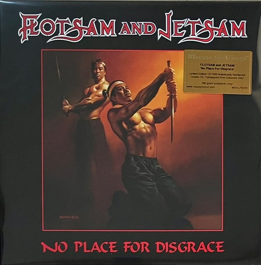 Flotsam And Jetsam : No Place For Disgrace (LP, Album, Num, Red)
