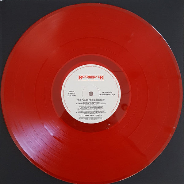 Flotsam And Jetsam : No Place For Disgrace (LP, Album, Num, Red)