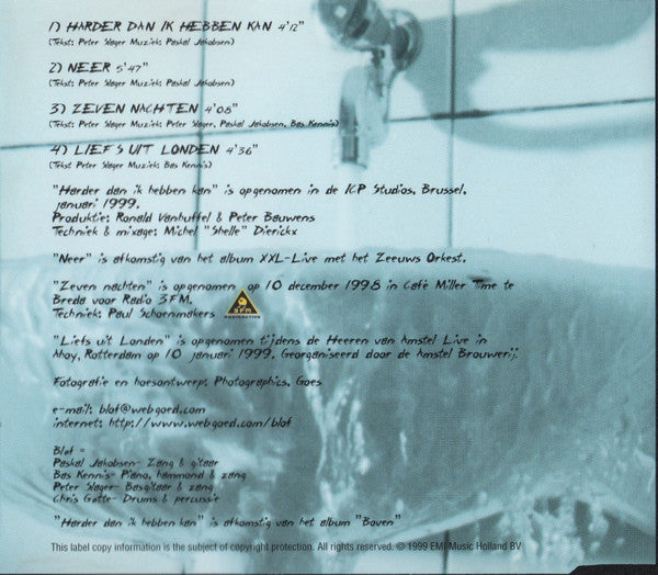 Bløf : Harder Dan Ik Hebben Kan (CD, Maxi)