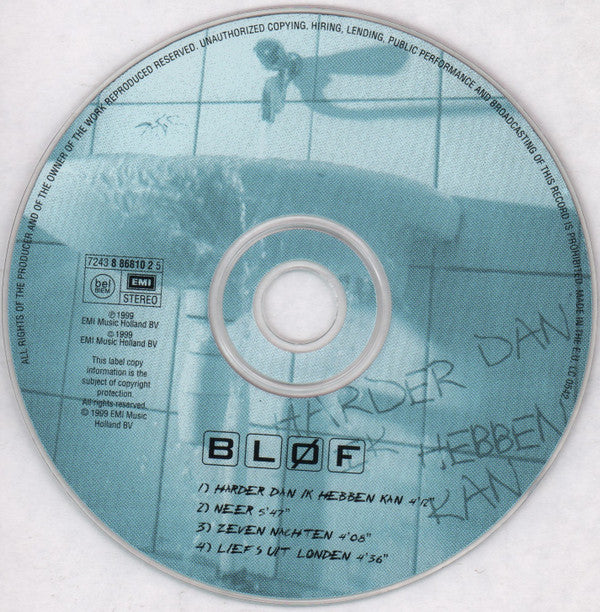 Bløf : Harder Dan Ik Hebben Kan (CD, Maxi)