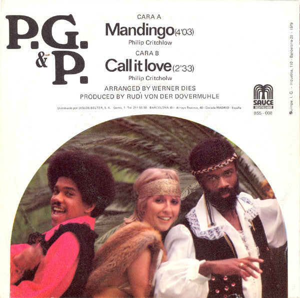 P.G. And P. : Mandingo / Call It Love (7")