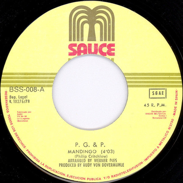 P.G. And P. : Mandingo / Call It Love (7")