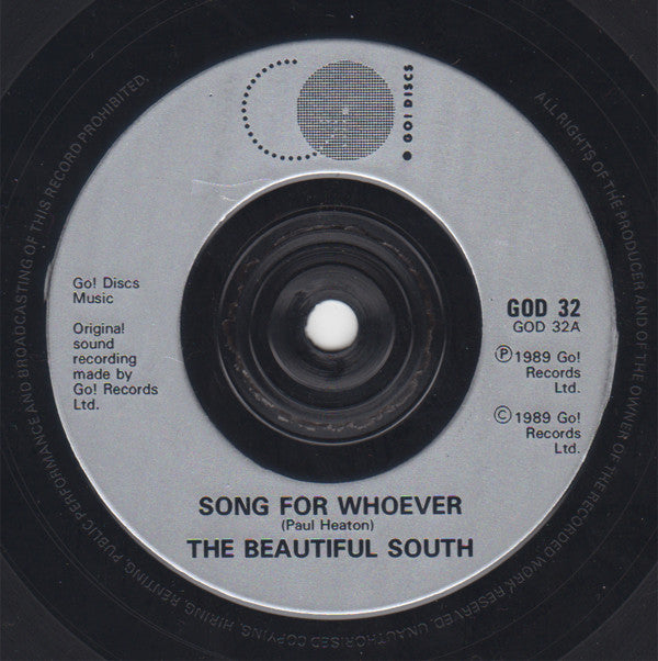 The Beautiful South : Song For Whoever (7", Single, S/Edition, Pos)