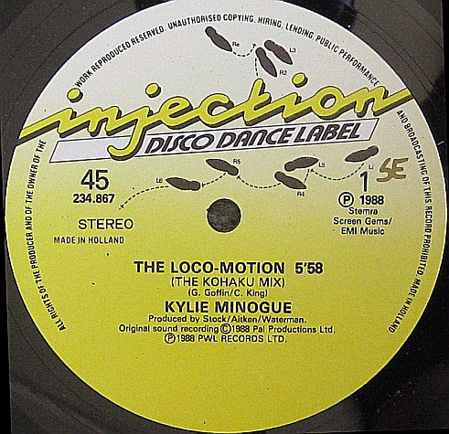 Kylie Minogue : The Loco-Motion (12", Com)