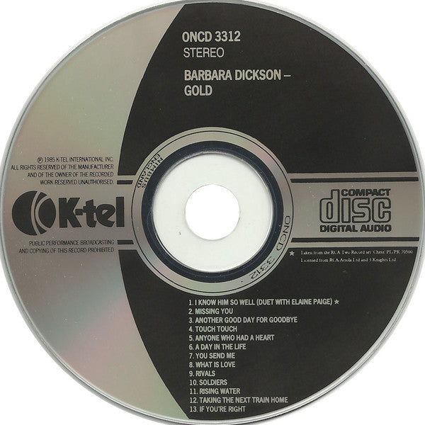 Barbara Dickson : Gold (CD, Album)