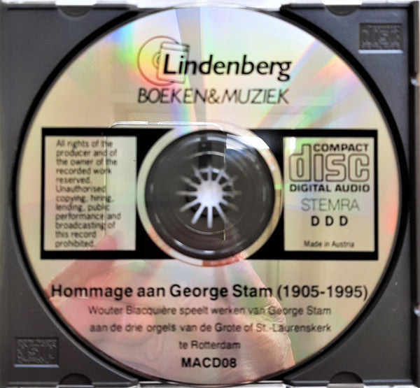 Wouter Blacquière : Homage Aan George Stam (1905-1995) (CD)