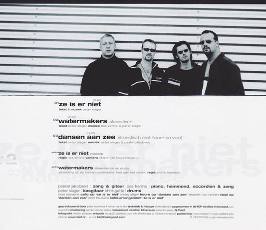 Bløf : Ze Is Er Niet (CD, Maxi, Enh)