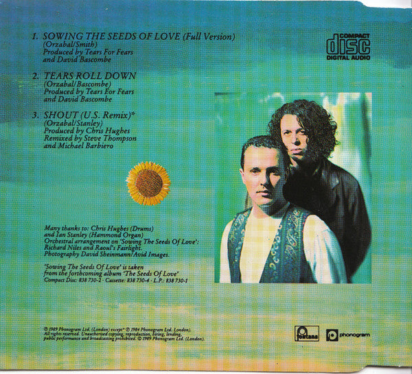 Tears For Fears : Sowing The Seeds Of Love (CD, Single)