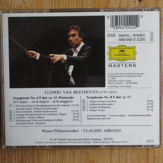 Ludwig van Beethoven, Wiener Philharmoniker · Claudio Abbado : Symphonien No.6 »Pastorale« & No.8 (CD, Comp, RM, RP)